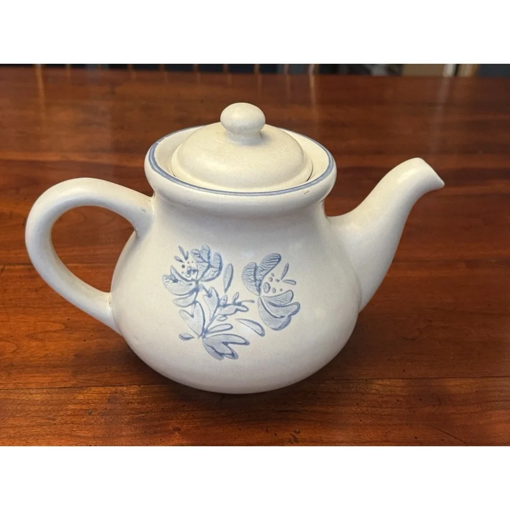 Pfaltzgraff Yorktowne Teapot 5 Cup Stoneware Country Kitchen‎